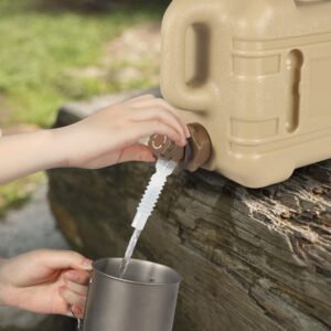 Lineslife Water Container with Spigot, 3.4 Gallon Portable Water Storage for Camping, 13L