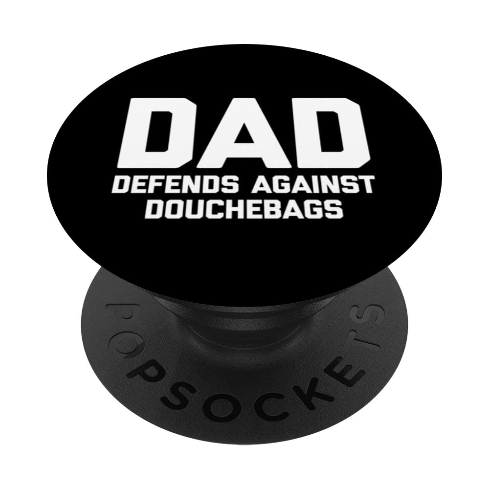 DAD (Defends Against Douchebags) Funny Daddy Daughter Dad PopSockets Swappable PopGrip