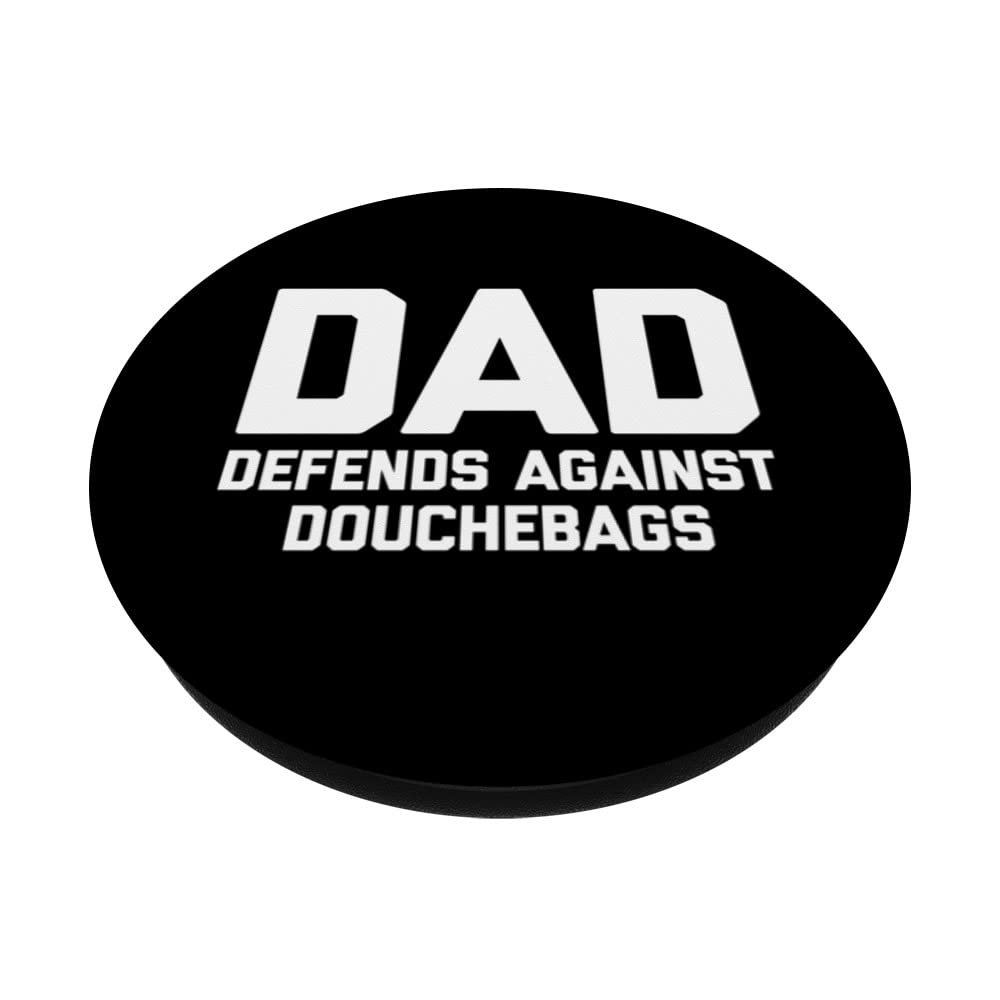 DAD (Defends Against Douchebags) Funny Daddy Daughter Dad PopSockets Swappable PopGrip