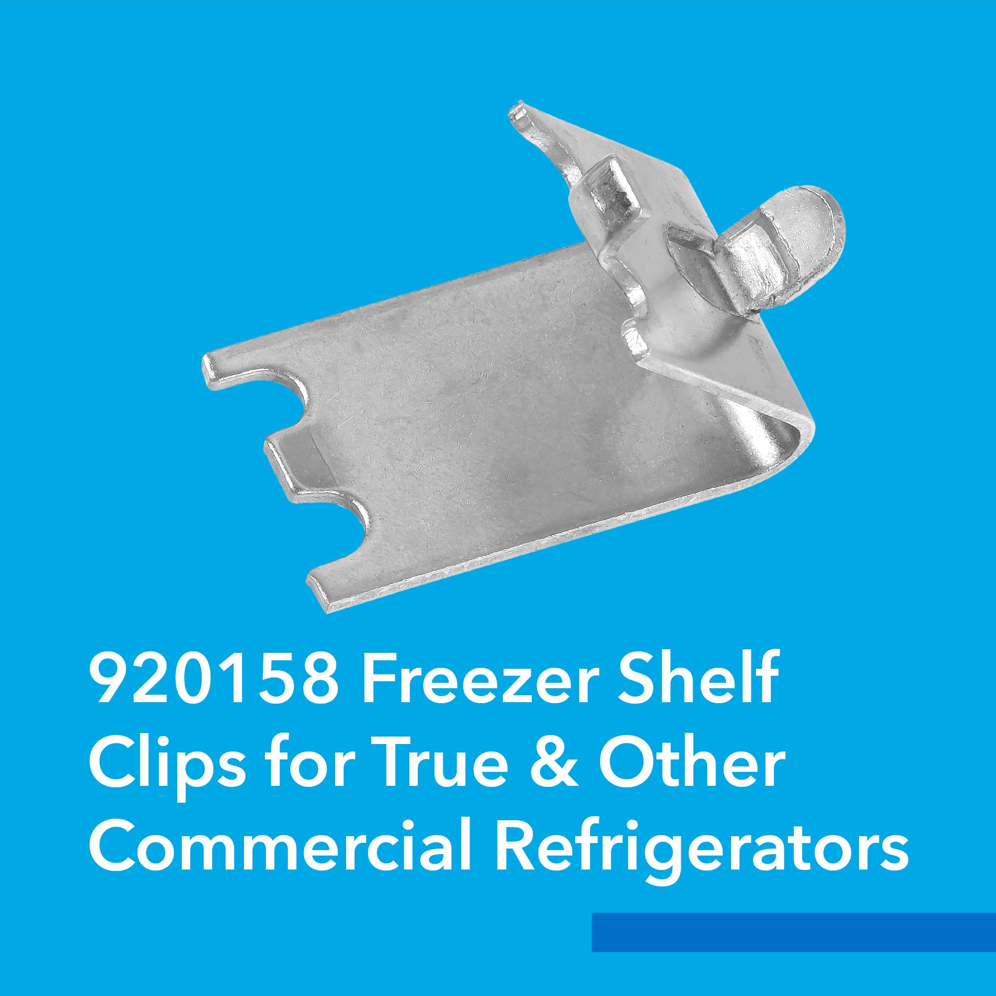 IMPRESA [30 Pack] 920158 Freezer Shelf Clip for True & Other Commercial Refrigerator - Stainless Steel Shelving - Refrigerator Shelf Clips - Metal Shelf Clips - Refrigerator Parts & Accessories