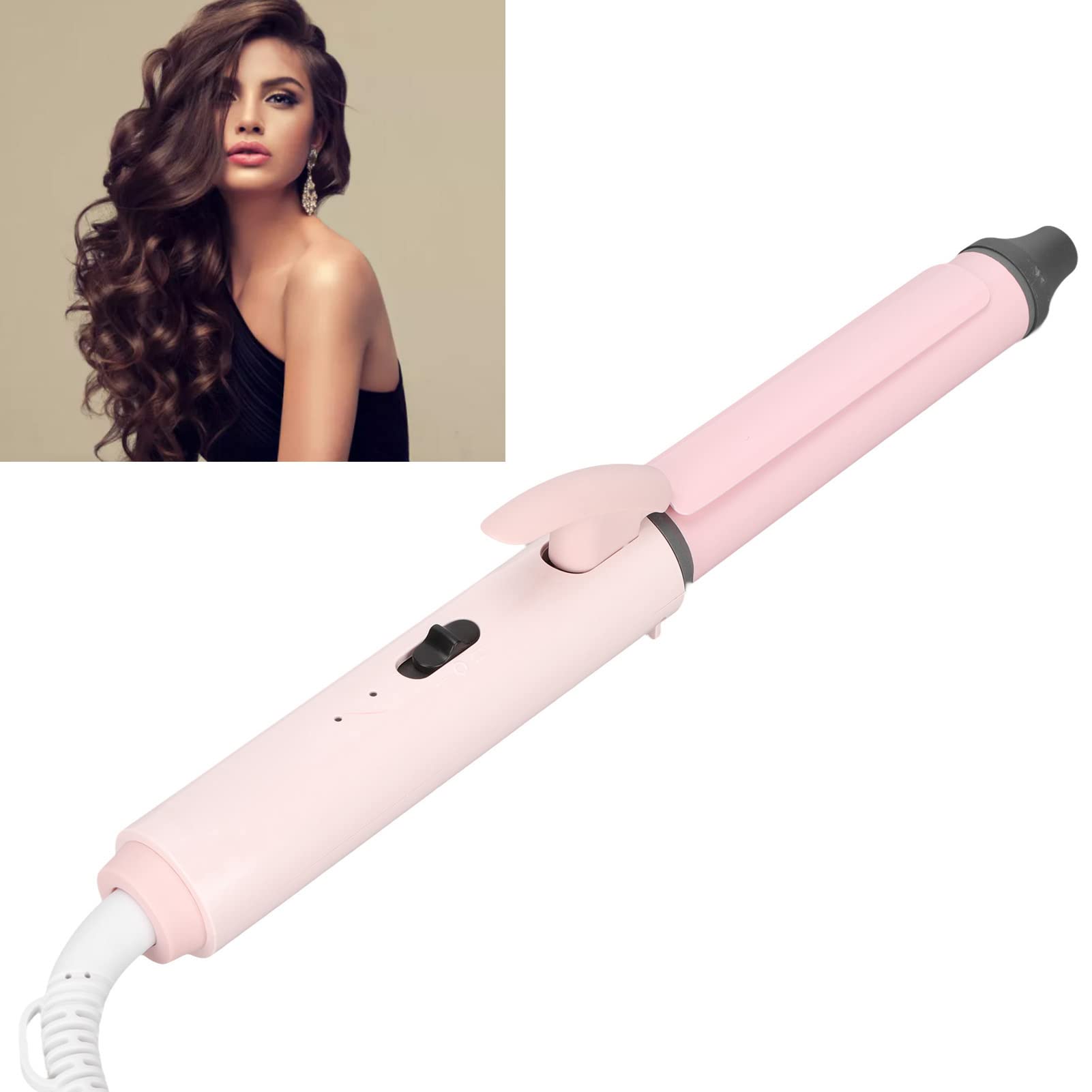 Ceramic Curling Iron Hair Curling Wand Automatic Hair Curler Curling Iron Beauty Tool Nourishing Hair for Salon Home 26mm(US)