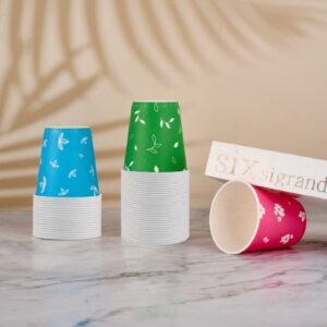 LITOPAK 600 Pack 5 oz Paper Cups, Colorful Disposable Mouthwash Cups, Small Disposable Cups, Mini Paper Cups for Parties, Picnics, Barbecues, Travel and Events.