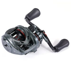 Sougayilang Baitcasting Fishing Reel, 8:1 High Speed Gear Ratio Super Smooth and Powerful Low Profile Baitcaster Reel with Maganic Brake System for Freshwater,Saltwater Best gifts