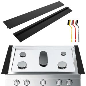 Stove Gap Covers Stove Guard Top Protector (5 Pack) Kitchen Counter Stove Burner Covers, Heat Resistant Oven Gap Filler Seals Gaps Between Stovetop, Counter, Washing Machines, Oven and Washer