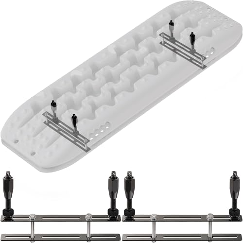 ALL-TOP Recovery Board Mount Kits, Universal Brackets for Traction Tracks, Adjustable DIY Installtion Sets to Roof Racks, Crossbars & Cargo Basket