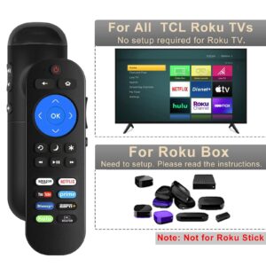 TV Base Stand and Remote Control Compatible with All TCL Roku TV, TV Stand Legs for TCL Roku TV Legs 28" 32" 40" 43" 49" 50" 55" TV, Remote for Roku Players and TCL Roku TVs