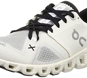 On Women's Cloud X 3 Sneakers, White/Black, 9.5 Medium US