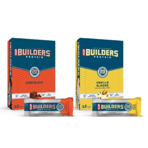 CLIF BUILDERS - Protein Bars - Chocolate - 12 Count + CLIF Builders - Protein Bars - Vanilla - 12 Count