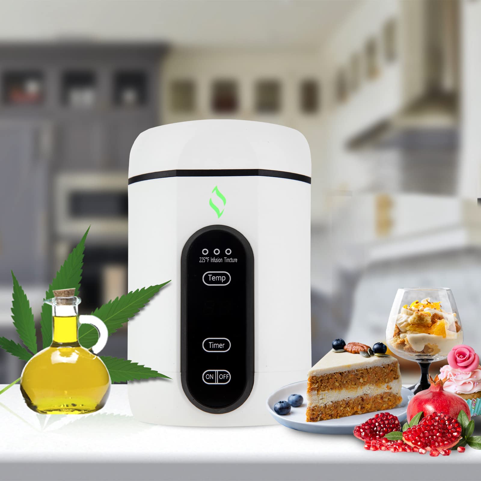 Vesicur Yeap Elemax Decarboxylator,Decarb and Infuser Machine with Central Heating Mode to Make Butter,Oil and Tincture