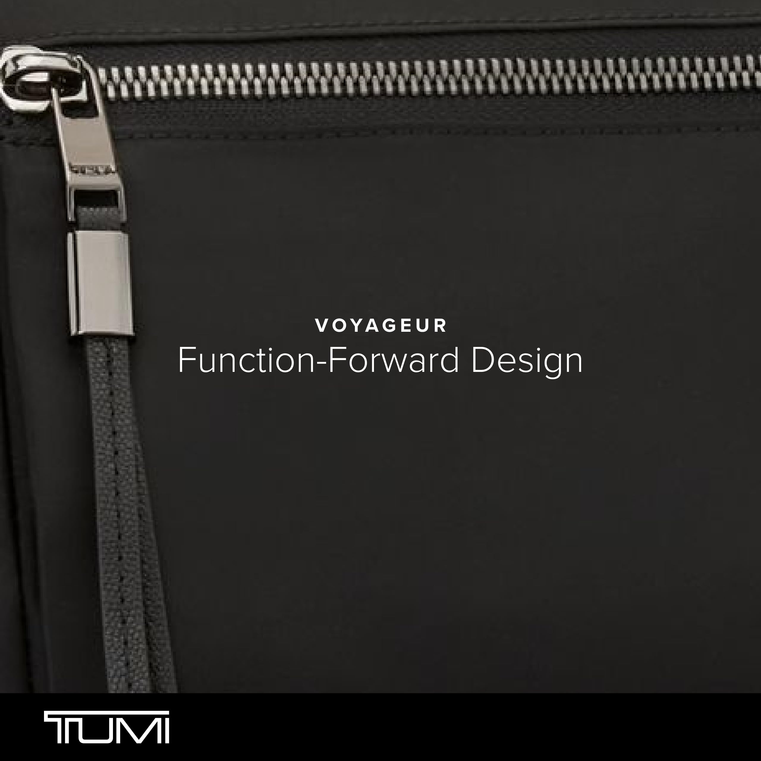 TUMI - Voyageur Contine Weekender - Bag for Travel, Business & More - Travel Weekender Bag for Women & Men - Traveling Bags - Black & Gunmetal Hardware - 12.5" X 17.3" X 7.0"