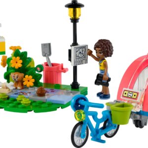 LEGO Friends Dog Rescue Bike Building Set, Pretend Play Animal Toy Playset for Pet-Loving Kids, Girls and Boys Ages 6 and Up with Puppy Toy Pet Figure and 2 Mini-Dolls, 41738