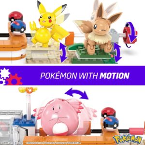 MEGA Pokémon Building Toys Set Forest Pokémon Center with 648 Pieces, 4 Poseable Characters, for Kids