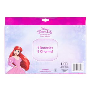 LUV HER Disney Princess Add A Charm Box Set with 1 charm bracelet & 5 interchangeable charms - Ages 3+