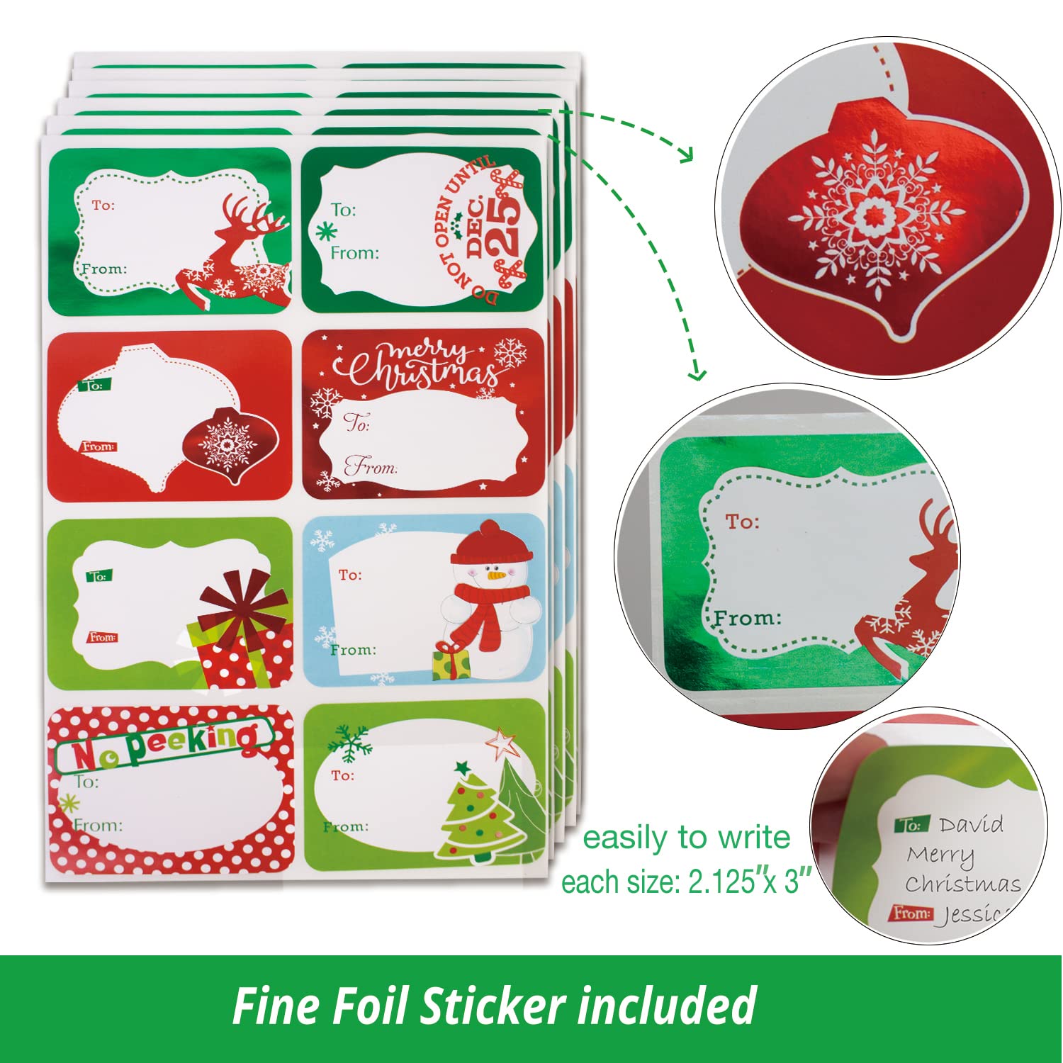 Party Funny 12 Christmas Gift Wrap Boxes for Wrapping Extra Large Clothes, 12 tissue paper and 80 Christmas Stickers(Assorted size for Shirts, Robes, Coats, Sweaters and xmas Holiday Present)