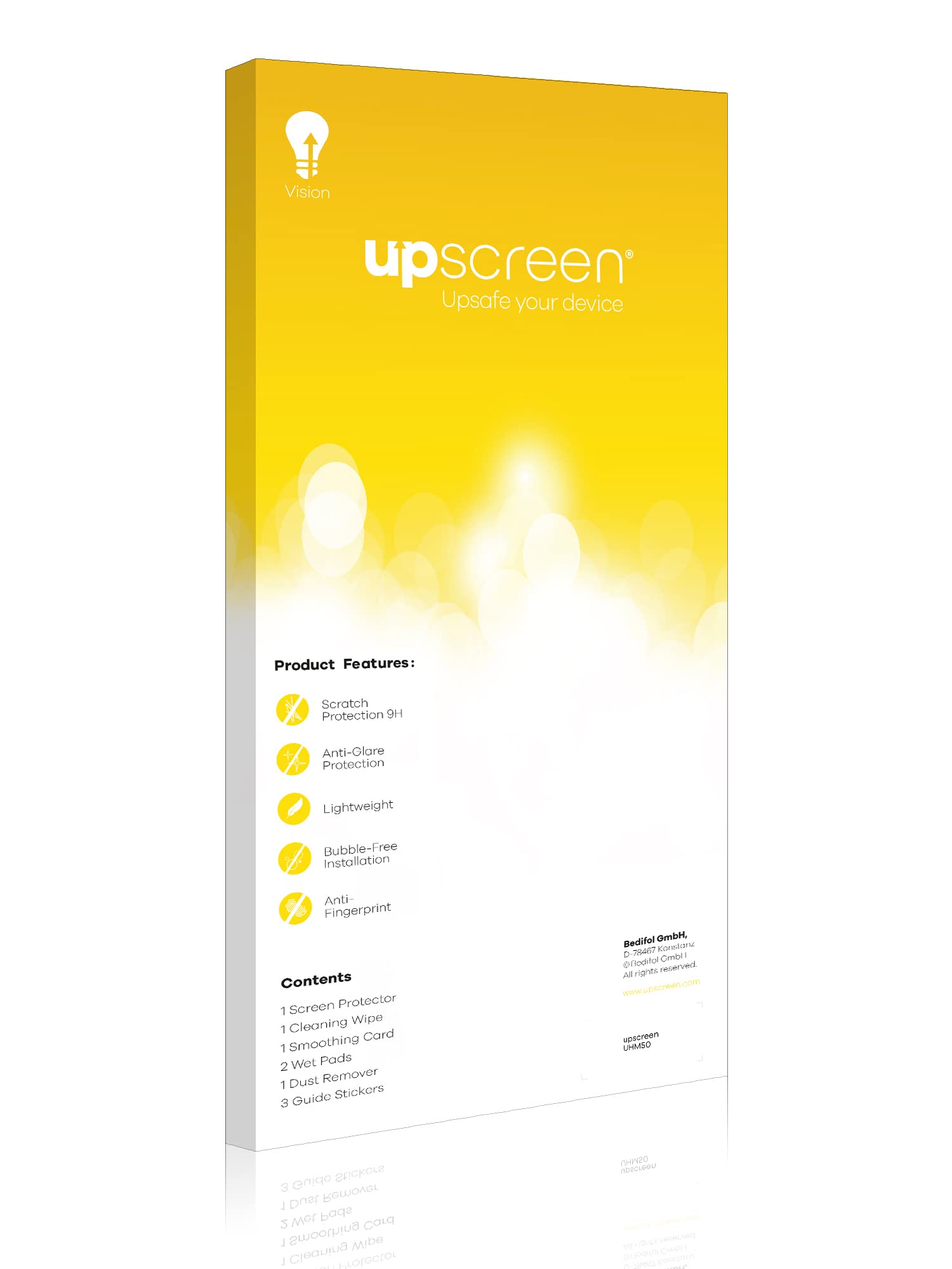 upscreen Matte Screen Protector Glass Film compatible with Microsoft Surface Duo 2 (Outer display) - Anti-Glare, Anti-Fingerprint, 9H Glass Protection