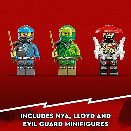 LEGO NINJAGO Nya’s Water Dragon EVO 71800 Toy for Girls and Boys 6 Plus Years Old, Mythical Creature Figure Building Set, Ninja Action Birthday Gift Idea