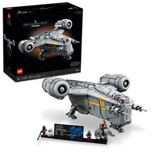 lego star wars the razor crest ucs set, ultimate collectors series starship model kit for adults, large iconic the mandalorian memorabilia collectable, 75331