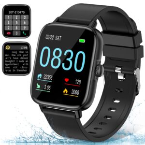 Choiknbo Smart Watch Make/Answer Call for Android iOS Phones 1.9'' Fitness Tracker with Heart Rate Blood Pressure SpO2 Sleep Monitor IP67 Bluetooth Receive SMS Messages Sport Step Activity Trackers