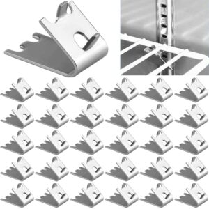 920158 freezer shelf clip,stainless steel shelf clip for refrigerator,freezer cooler shelf support,replacement shelf square buckles clips (10)