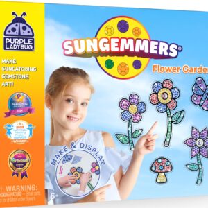 SUNGEMMERS Gem Art for Kids Crafts - Suncatcher Kit for Kids, 8 7 6 Year Old Girl Birthday Gift - Arts and Crafts for Kids Ages 4-8 8-12 6-8 Girls & Boys and Fun Craft Kit Summer Kids Activities Gift