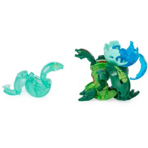 Bakugan Evolutions, Nillious with Nano Sledge and Lancer Platinum Power Up Pack, True Metal Action Figure, 2 Nanogan, 2 Bakucore, 2 Ability Cards, Kids Toys for Boys and Girls, Ages 6 and Up