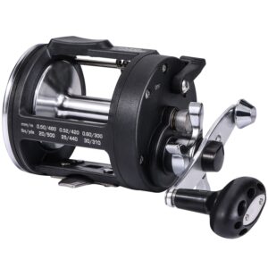 sougayilang trolling reel, level wind fishing reel, conventional reel for salmon-3000 right handle