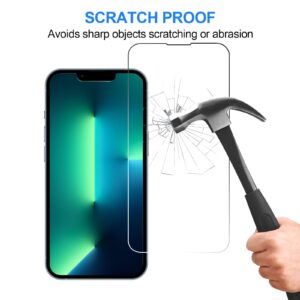 AVOAR 3 Pack Screen Protector for iPhone 14 Plus/13 Pro Max, for iPhone 14 Plus Screen Protector, 6.7 Inch HD Clear Tempered Glass Full Screen, Anti-Scratch, Bubble Free, Case-friendly