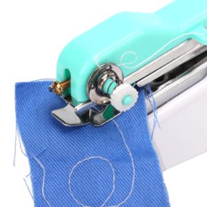 Jeanoko Mini Portable Sewing Machine, Handheld Sewing Machine Multipurpose Cordless Portable Sewing Machine for Beginners Kids Adults Quick Mending Machine