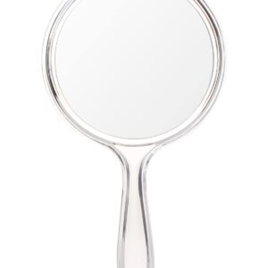 OMIRO Hand Mirror, Double-Sided Handheld Mirror 1X/3X Magnifying Mirror with Handle, Pack of 1 (Clear)