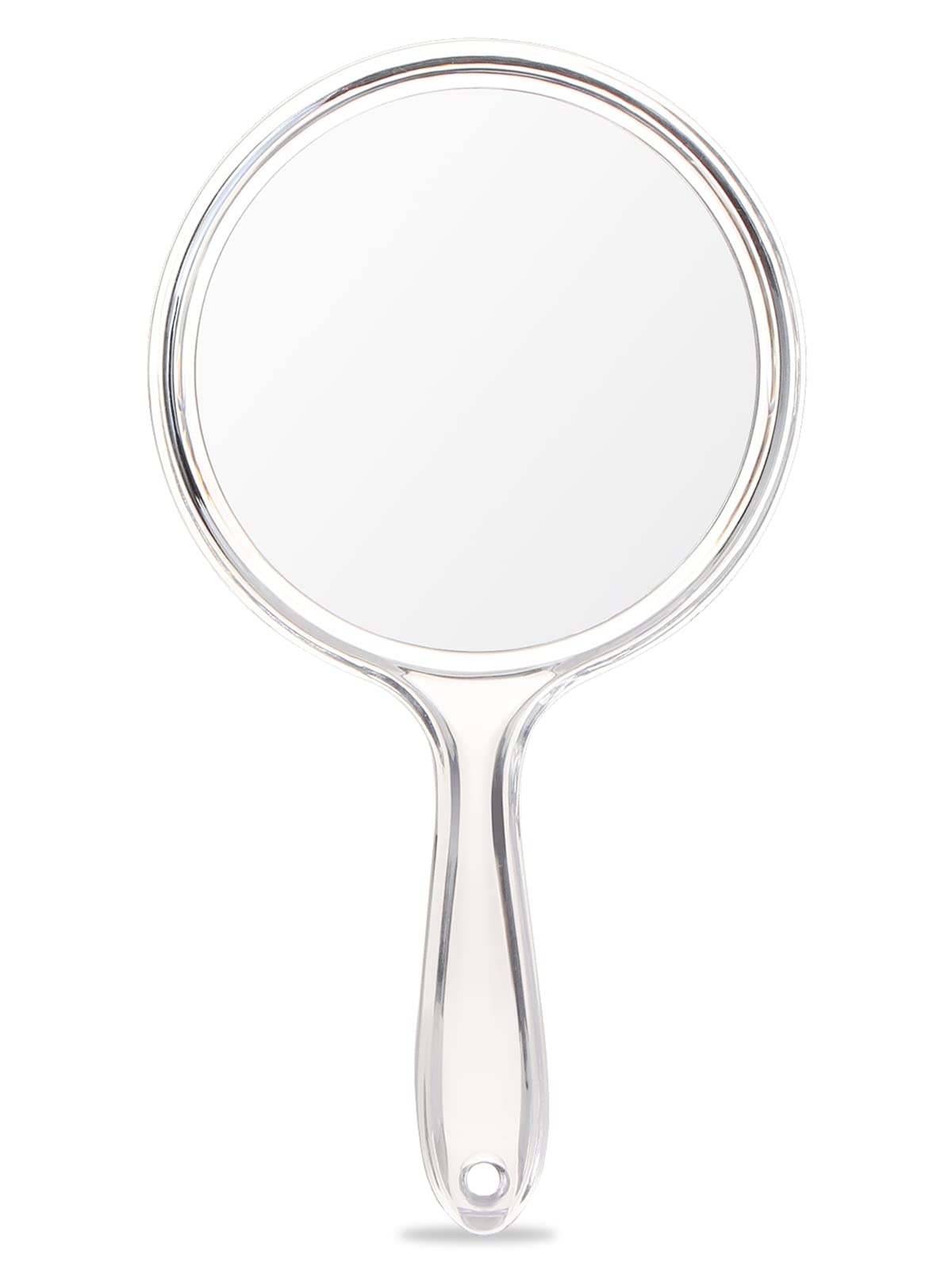 OMIRO Hand Mirror, Double-Sided Handheld Mirror 1X/3X Magnifying Mirror with Handle, Pack of 1 (Clear)