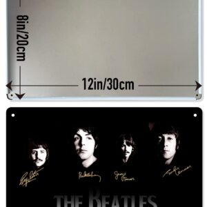 ORIMAMI The Beatles Metal Sign, 8 x 12 Inch, Wall Decor, Memorabilia and Gifts for Fans