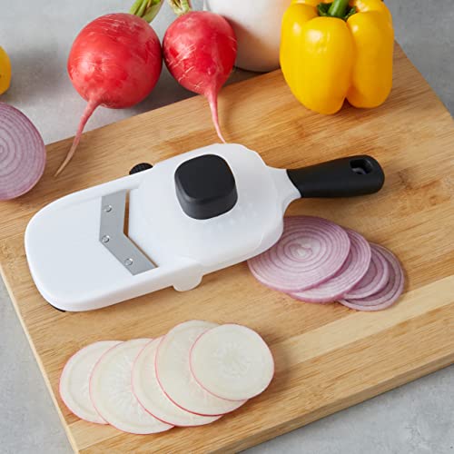 Amazon Basics - Hand-held Mandoline Slicer, White, 11.3" X 4.5" X 2.5"