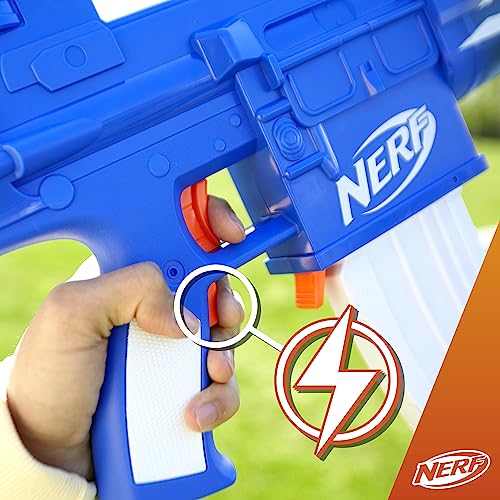 Nerf Fortnite Blue Shock Blaster, 10 Dart Clip, 10 Elite Nerf Darts, includes Bonus Code to Unlock The Beat Wrap in The Game, Motorized Dart Blaster