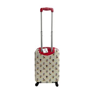 Fast Forward Mickey Mouse Luggage, Kid Suitcases for Toddlers, 21 Inch Hard-Sided Tween Spinner Luggage for Boy, Kids Carry-On Luggage with Wheels