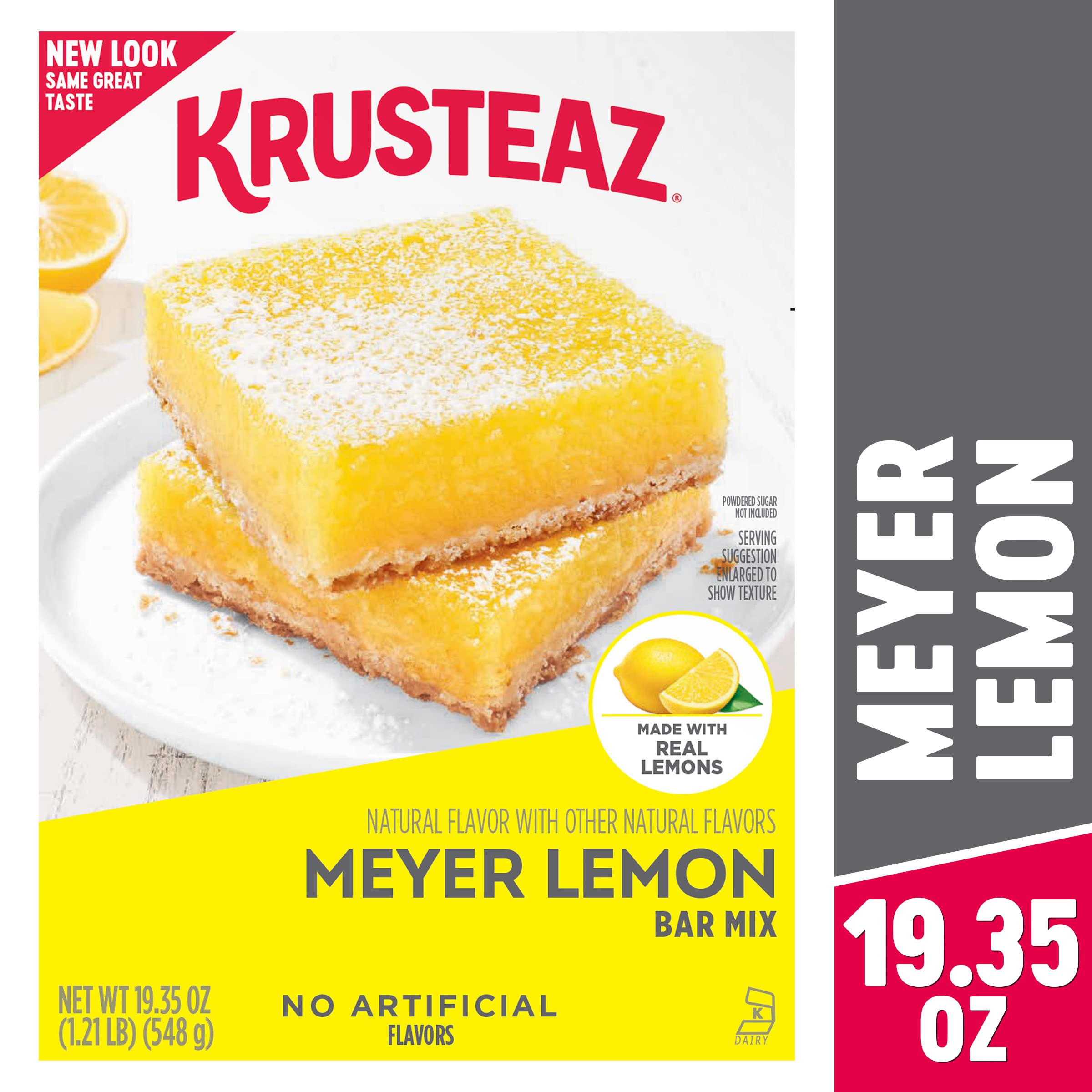 Krusteaz Baking Mix Variety Pack, 1 Meyer Lemon Pound Cake Mix (16.5 oz), 1 Cinnamon Swirl Crumb Cake & Muffin Mix (21 oz), 1 Meyer Lemon Bar Mix (19.35 oz), (3 CT)