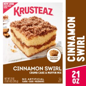 Krusteaz Baking Mix Variety Pack, 1 Meyer Lemon Pound Cake Mix (16.5 oz), 1 Cinnamon Swirl Crumb Cake & Muffin Mix (21 oz), 1 Meyer Lemon Bar Mix (19.35 oz), (3 CT)