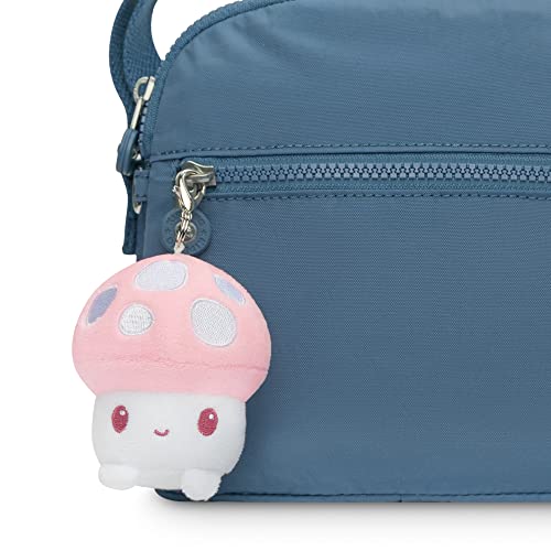 TeeTurtle | Plushie Charm Keychain | Happy Light Pink Mushroom