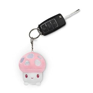 TeeTurtle | Plushie Charm Keychain | Happy Light Pink Mushroom