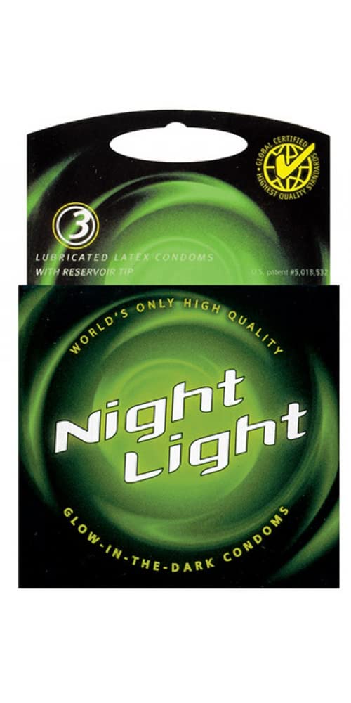 Glow in The Dark Condoms - 3 Pack - Night Light-