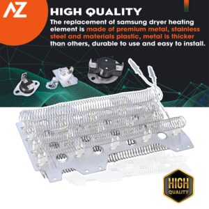 AZ4U Dryer Heating Element Replaces For Samsung DV45K6500EV/A3 DV45K6500EW/A3 DV45K6200EZ/A3 DV52J8700EP/A2 DV48J7700EW/A2 DV45H6300EW/A3 DVE45M5500P/A3 DVE45M5500W/A3 DVE60M9900V/A3 DV50K7500EW/A3