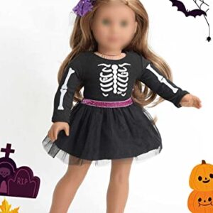 sweet dolly Doll Clothes Set, Doll Shoes &Accesories Included, 18 Inches Doll Halloween Costume Party Dress for American 18 inch Doll