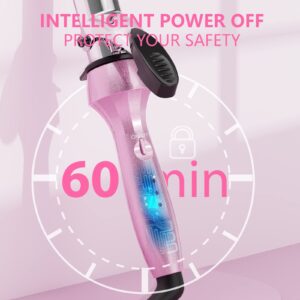 Dan Technology Travel Curling Iron,Dual Voltage Curling Iron,1 inch Curling Iron,60 min Shut Off Hair Curling Irons,Temperature Adjustable Curling Irons for Long/Short Hair…