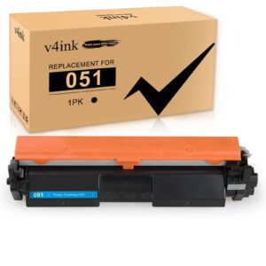 v4ink compatible toner cartridge replacement for canon 051 crg-051 (1-pack) work with imageclass lbp160 lbp161dn lbp162dw mf260 mf264dw mf267dw mf269dw printer
