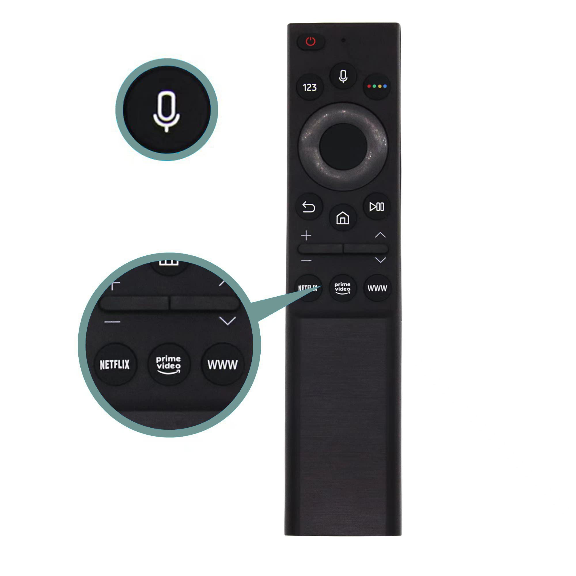 Riry Replacement Universal Voice Samsung Tv Remote BN59-01363C for Samsung Smart TV Q60A Q70A Q80A QN90A The Frame QLED 4K Smart TV Series BN59-01357F BN59-01357A BN59-01357B BN59-01357C