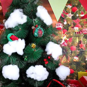 Shappy Holiday Fake Snow Decoration Christmas Fluffy Snow Cotton Indoor Soft Fake Snow Artificial Cotton Holiday Winter Decor, Under The Christmas Tree Village Displays (500 g)