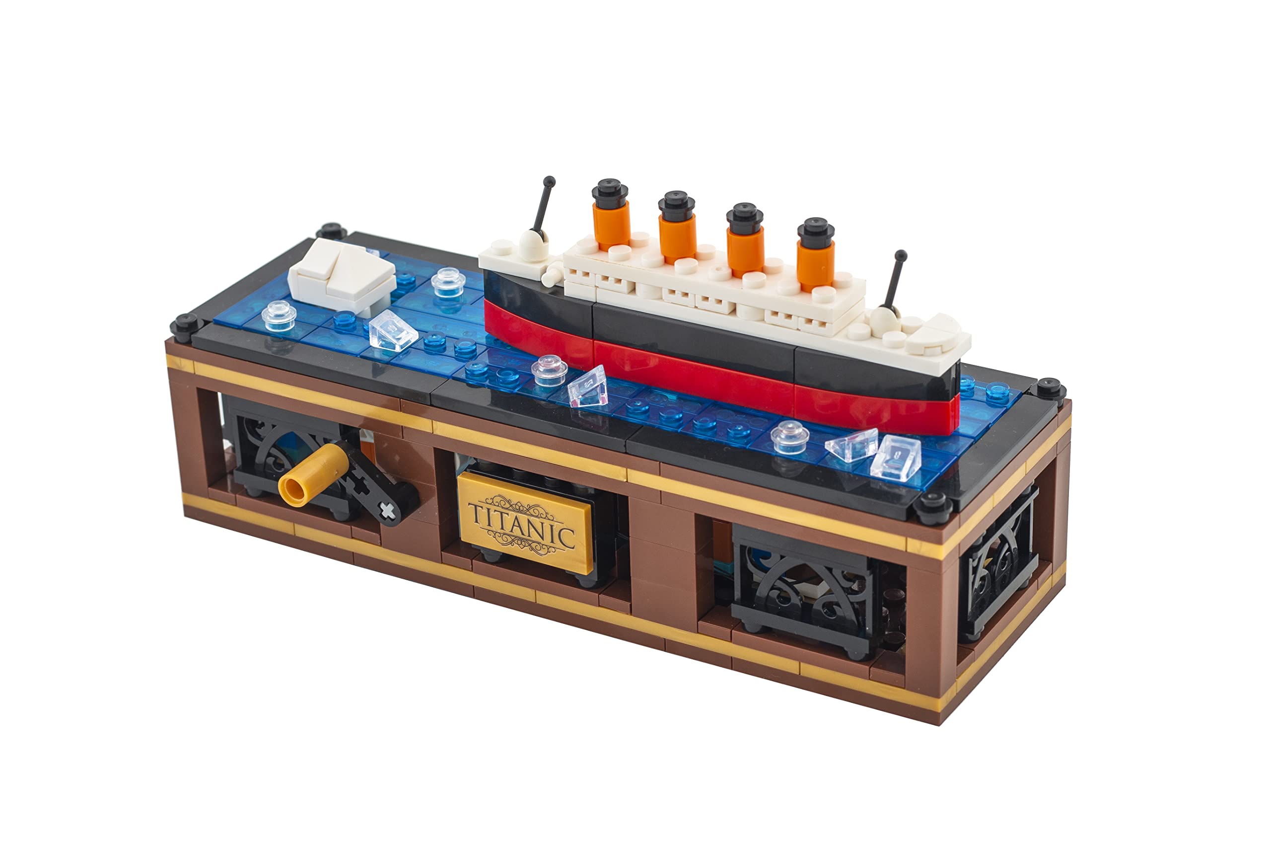 Brick Loot Iceberg Titanic Building Blocks Set with Light Kit & Motion, Toy Ship Model, Building Bricks Sets for Adults or Kids 6 Year Old +, Home Decor, Compatible with All Major Brands (319 Pieces)