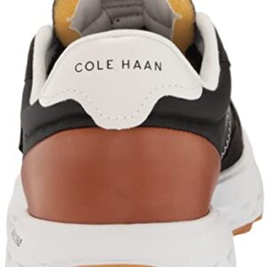 Cole Haan Men's Zerogrand All Day Runner Sneaker, Black/Natural TAN/Optic White, 11.5