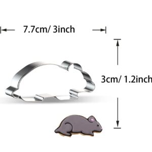 WJSYSHOP Running Rat Shape Cookie Cutter