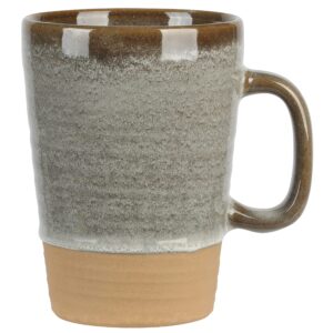 Gibson Elite 4 Pack Dreamweaver Terracotta Reactive 17 OZ Mug Set - Earthy Brown