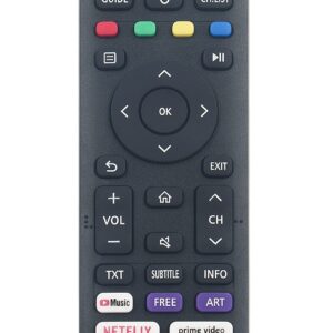 EN2J30H Replace Remote Control fit for Hisense Vidaa Smart TV 2020 32A45GV 40H5G 40A4GV 40A40GV 40A40GMV 40H55G 40A4HV 40A4070GMV 43H6G 43H77G 43V6G 43A60G 43A60H 43A60GMV 43A6010GMV 43A6070GMV